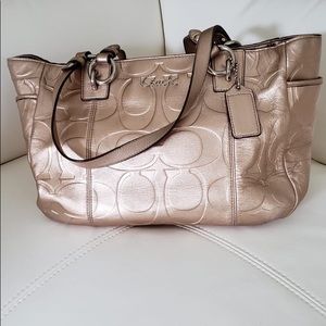 Rose Gold Coach Bag on sale